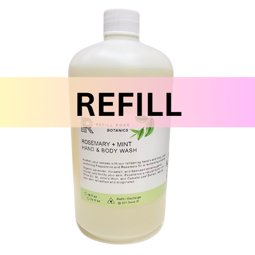 Rosemary + Mint Hand & Body Wash by Refill Road