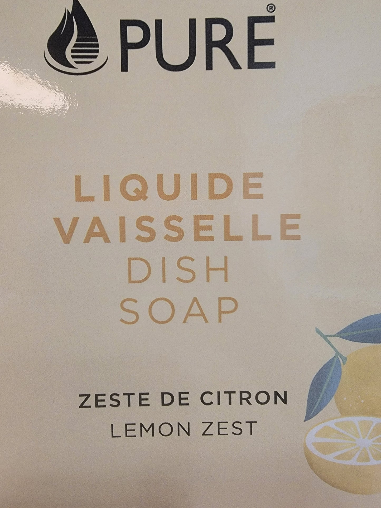 Almond Blossom , Mango, Lemon Zest or Unscented Dish Soap by Pure