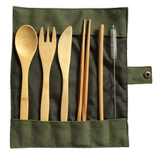 Load image into Gallery viewer, Bamboo Zero Waste Cutlery Set