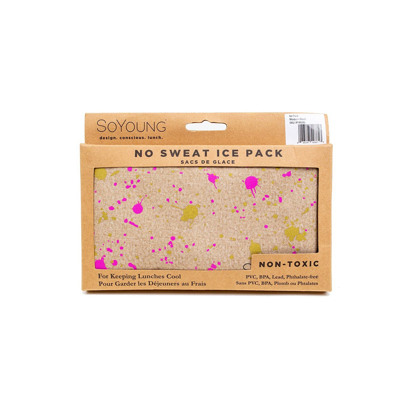 SO YOUNG - FUCHSIA AND GOLD SPLATTER ICE PACK