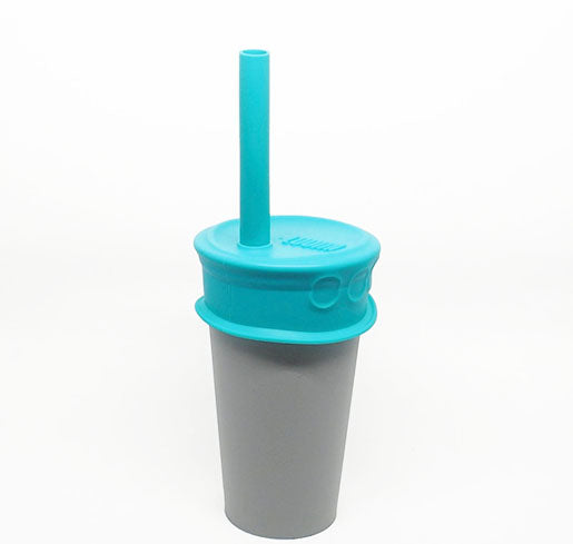 Luumi Silicone Lid and Straw Blue